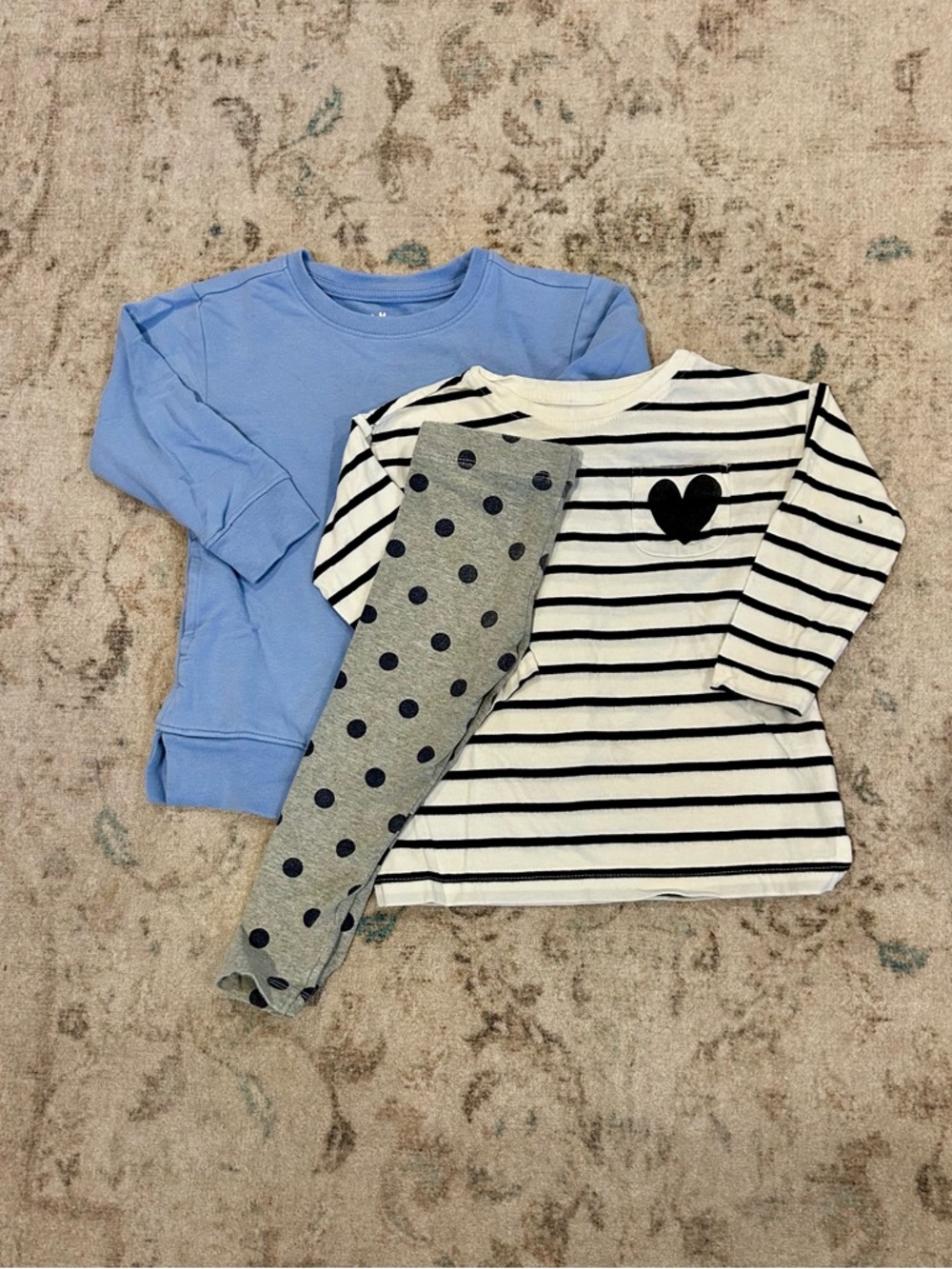 Primary size 2 bundle, blue grey black and white